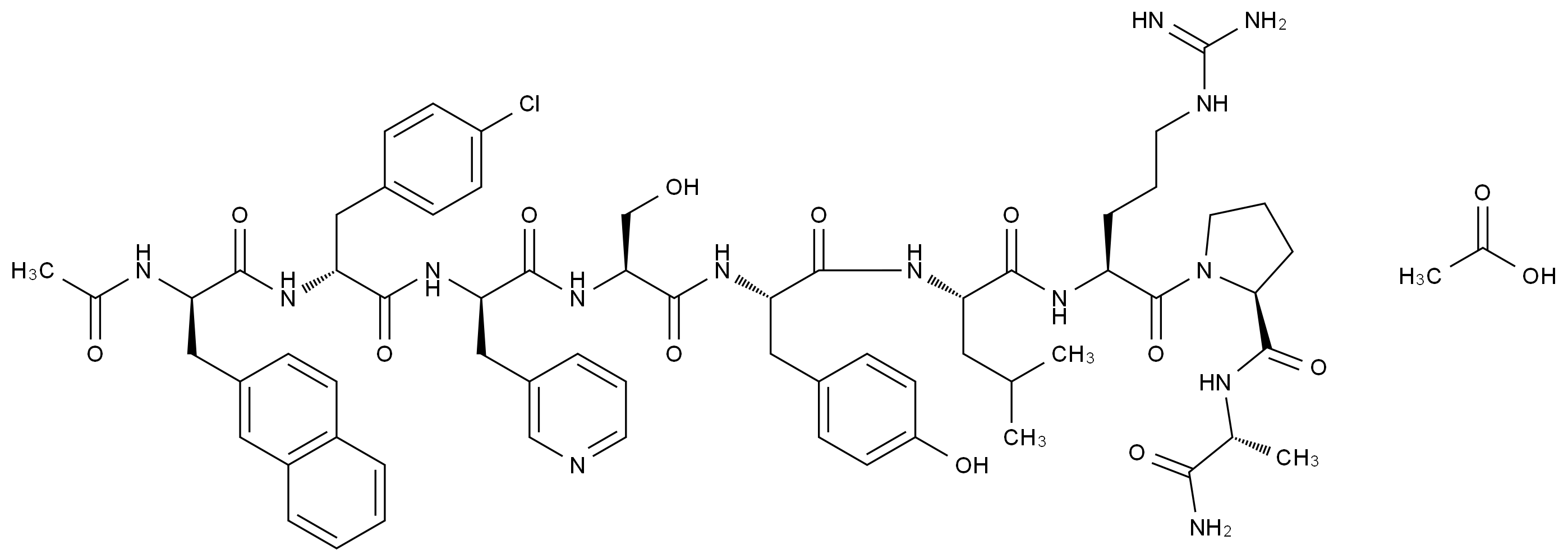 去D-Cit-醋酸西曲瑞克
