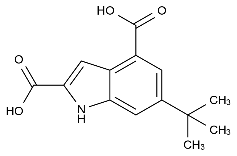 1000341-47-8_6-tert-butyl-1H-indole-2,4-dicarboxylic acid