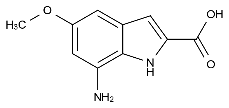 1000341-48-9_7-Amino-5-methoxy-1H-indole-2-carboxylic acid
