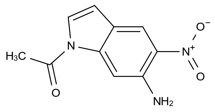 1000343-09-8_1-(6-Amino-5-nitro-1H-indol-1-yl)ethanone