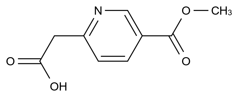 1000524-56-0_2-(5-methoxycarbonyl-2-pyridyl)acetic acid
