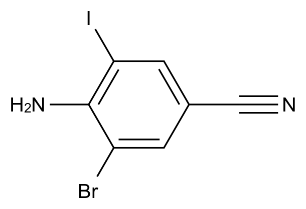 1000578-00-6_4-amino-3-bromo-5-iodobenzonitrile