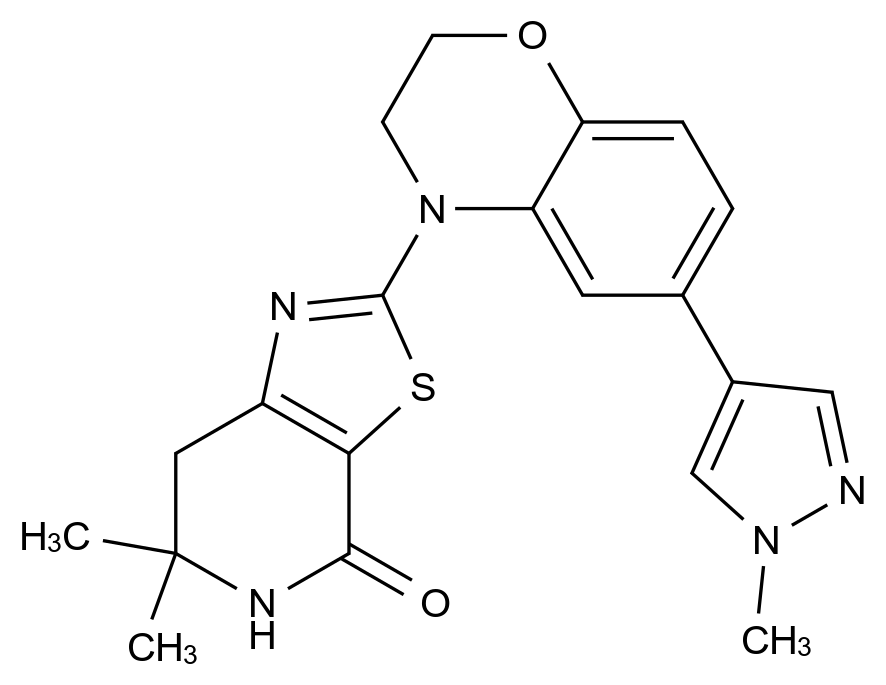 1000793-52-1_6,6-dimethyl-2-[6-(1-methylpyrazol-4-yl)-2,3-dihydro-1,4-benzoxazin-4-yl]-5,7-dihydro-[